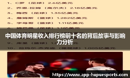 中国体育明星收入排行榜前十名的背后故事与影响力分析